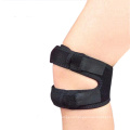 Wholesale elastic sport breathable thick rubber strip open patella knee strap knee support brace